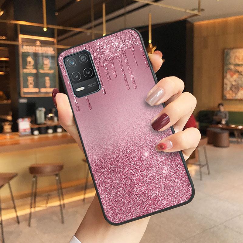 Розовый блестящий чехол для телефона OPPO Realme GT 2 Pro X2 Pro XT C25S 8 7 6 Pro 6i GT Master C3 C21 C21Y C11 X3 SuperZoom