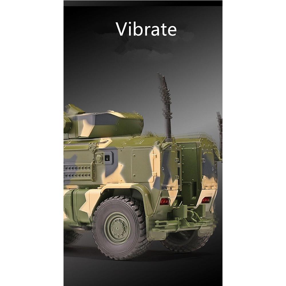 1/32 Scale Alloy Tiger Armored Military Truck Model Diecast Off-road With Sound and Light For Kids Toy