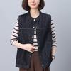 Women's Denim Vest - 2024 Early Autumn Layered Waistcoat, Trendy Spring & Autumn Style Outerwear.