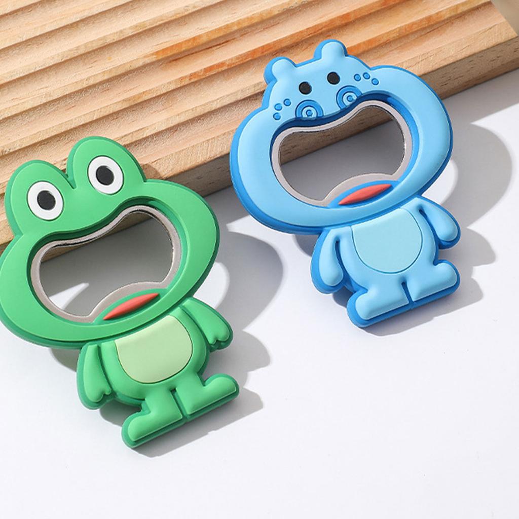 Креативная открывалка для бутылок в виде животного, магнитный декор для холодильника, кухонный инструмент двойного назначения, безопасный ПВХ материал