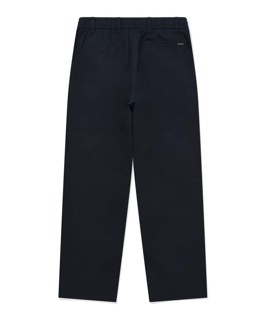 COVERNAT Linen Elastic Waist Easy Pants Navy