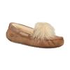 UGG Dakota Pom Pom Suede Flat Shoes Women Shoes Brown 1019015-CHE