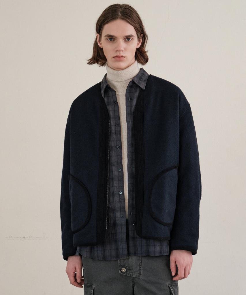 Helement Glencoe Wool Padded Jacket (Navy)