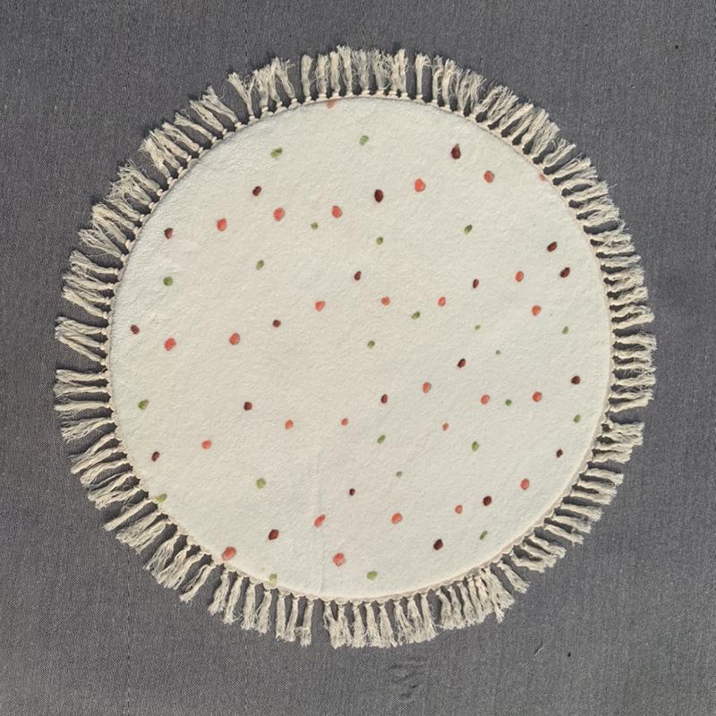 Круглый ковер с кисточками Винтажный ковер для детской комнаты Детская комната Гардеробная ковер у кровати