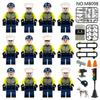 M8098 Traffic Police Urban Professional Doll Building Block Toy Set