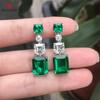 Vintage Party Elegant Green Stone Stud Earrings Elegant Accessories Daily Wearable Birthday Gift For Mom Stylish Jewelry