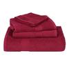 VidaXL Serviettes de sauna 4 pcs bordeaux 80x200cm 360 g/m² 100% coton, serviette, serviette de bain, serviette en coton 136744