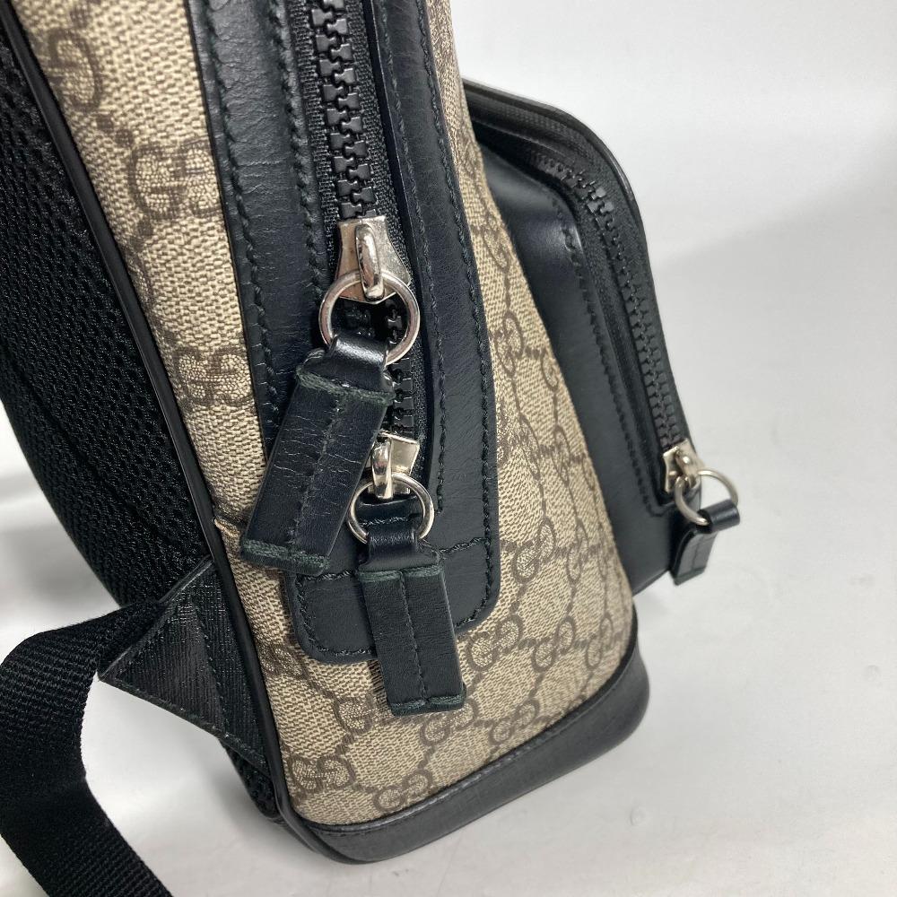 Gucci 429020 Рюкзак с логотипом GG Supreme Бежевый/Черный
