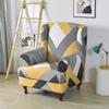 Geometric Wing Chair Cover Stretch Spandex Wingback Chair Covers Armchair Slipcover Furniture Protector Cover With Seat Covers