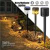 2/4PCS Solar Lawn Light Waterproof Hollow Projection Solar Ground Plug Light Outdoor Garden Induction Light Courtyard Night Light
