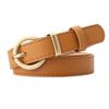 Womens Simple Pu Leather Belt With Alloy Buckle For Fashionable Office And Casual Looks