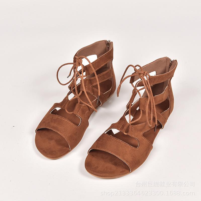 Летние сандалии женские с перекрестными шнурками на плоской подошве, модные дизайнерские женские сандалии-гладиаторы на шнуровке с ремешком, обувь Zapatos Mujer