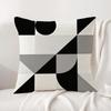 Art Reduced Geometry Cushion Cover Natural Linen Pillowcase Set AllinOne Decor Cushion Cover for Sofa Bedroom Chair