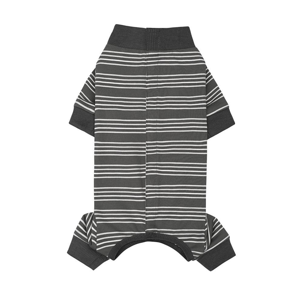 Fashionable Pet Dog Clothes Polyester Dog Pajamas Durable Puppy Stripes Jumpsuits Home
