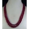 Hot 3x4mm Natural  Faceted Gemstone Beads Statement Necklace 3 Strands