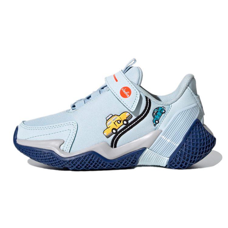 Cleofus x Adidas 4Uture Rnr El K Дышащие Низкие Беговые Кроссовки Синие Детские FW8034