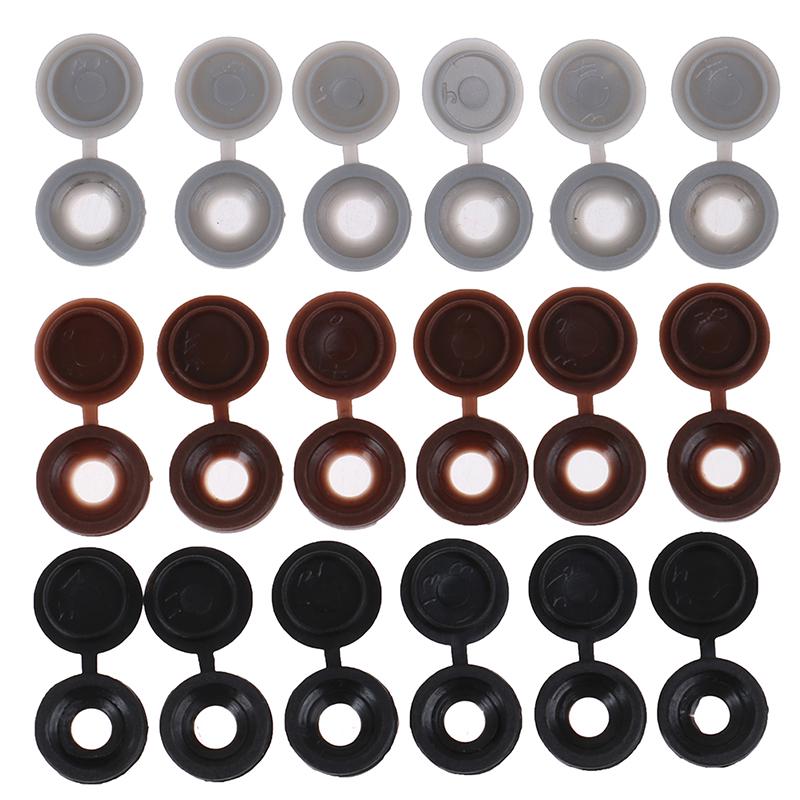 50 шт. навесные пластиковые винтовые колпачки для внешних кнопок, декоративная крышка для мебели