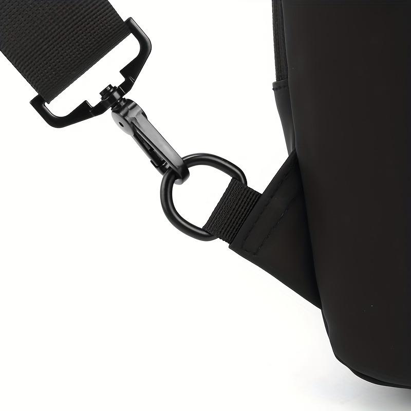 Элегантная мужская сумка через плечо из искусственной кожи с защитой от кражи — зарядка через USB, стильный принт и застежка-молния