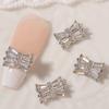 Nail Ornament High Durability Rust-proof Cubic Zirconia DIY Nail Decoration Bow-knot Nail Accessories