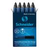 Чернильный картридж для ручки-роллера Schneider, 1 коробка из 5 строк, черный, 185401, одноразовый, ширина 0,6 мм (черный)