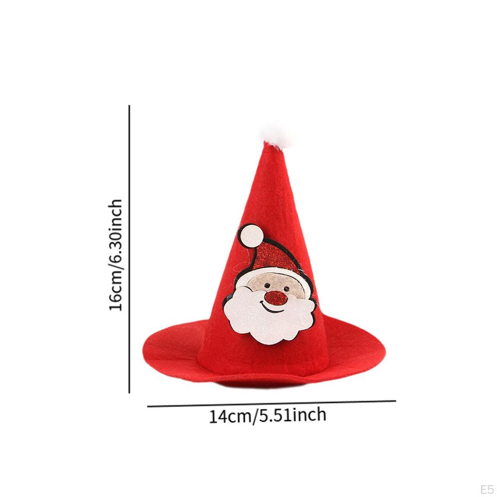 Рождественская шапка для питомцев, Колпак, Наряд для питомца, Мультяшный декоративный головной убор, Покрытие для головы кошки