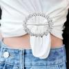 Crystal Brooches Pearl Shirt T-shirt Fixed Holder Jewelry Accessories Shawl Scarf Clip  Women Lady