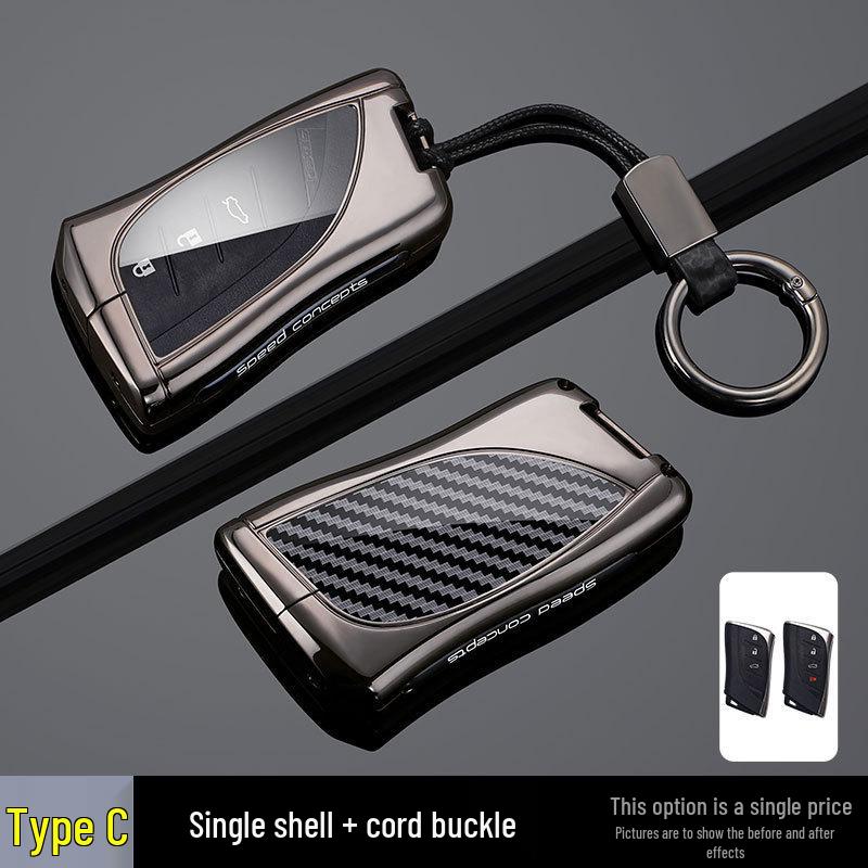 Lexus Key Case for ES200, ES300h, NX200, ES260, LS, RX300 - Car Key Shell with Buckle
