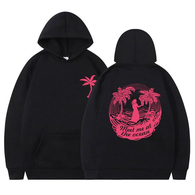Womens Oversized Hooded Sweatshirt Loose Fit Streetwear Long Sleeve Cotton Blend Floral Print Casual Top