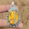 Natural Bumble Bee Jasper Gemstone Jewelry 925 Sterling Silver Pendant For Girls