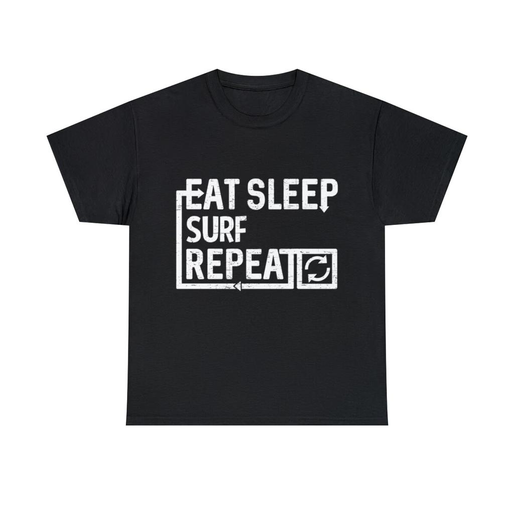 Eat Sleep Surf Graphic Tee Shirt, S-5XL
