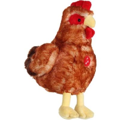 Мягкая игрушка Рыжая курица со звуком - GIPSY TOYS - 22 см