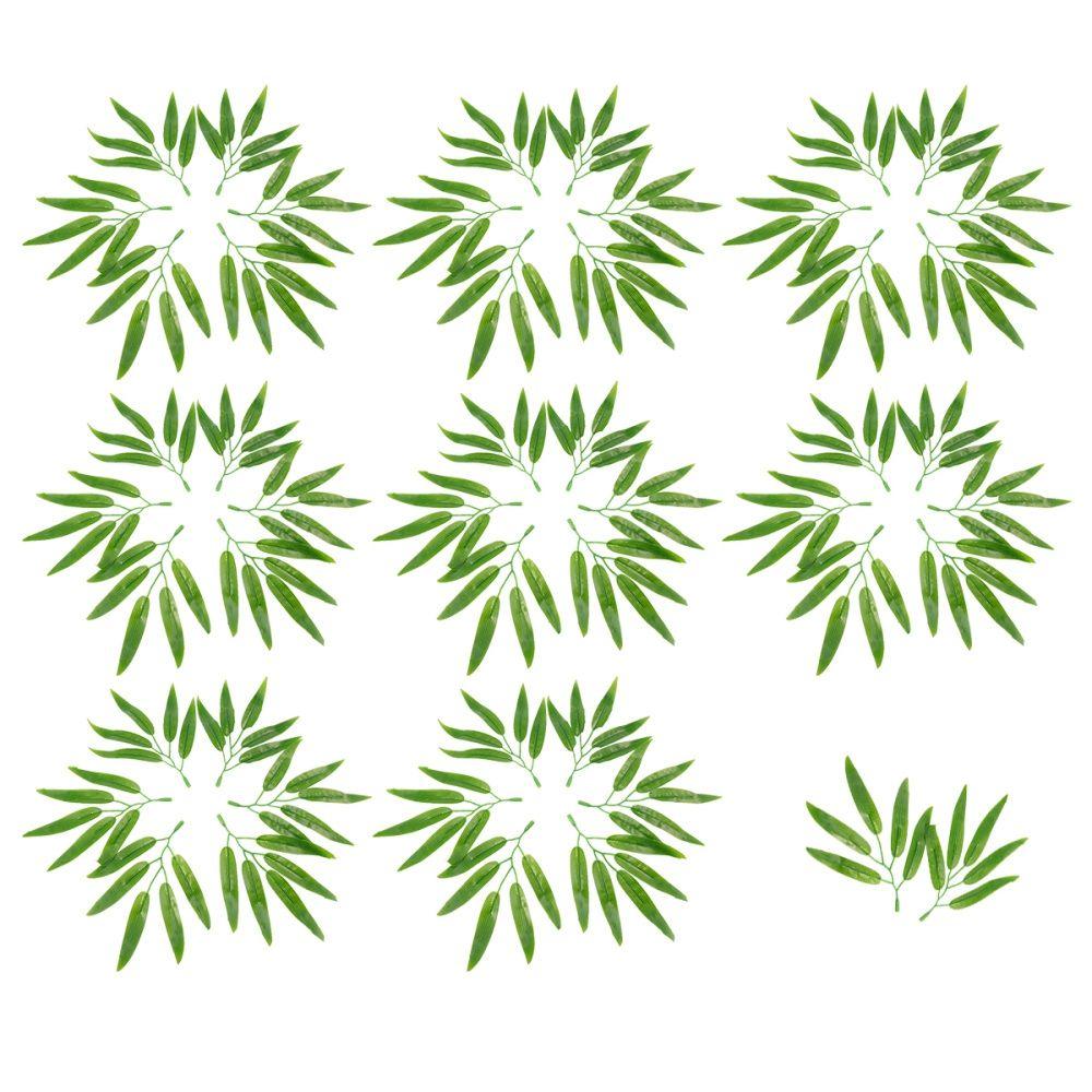 Adornment for Home Office Fake Bamboo Branches Simulation Leaves Bamboo Leaves Artificial Plants