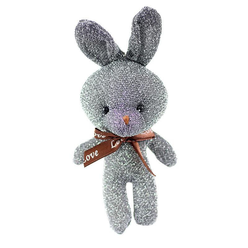 Adorable Sparkling Plush Bunny Toy Ideal For Bags And Gifts In Multiple Colors
