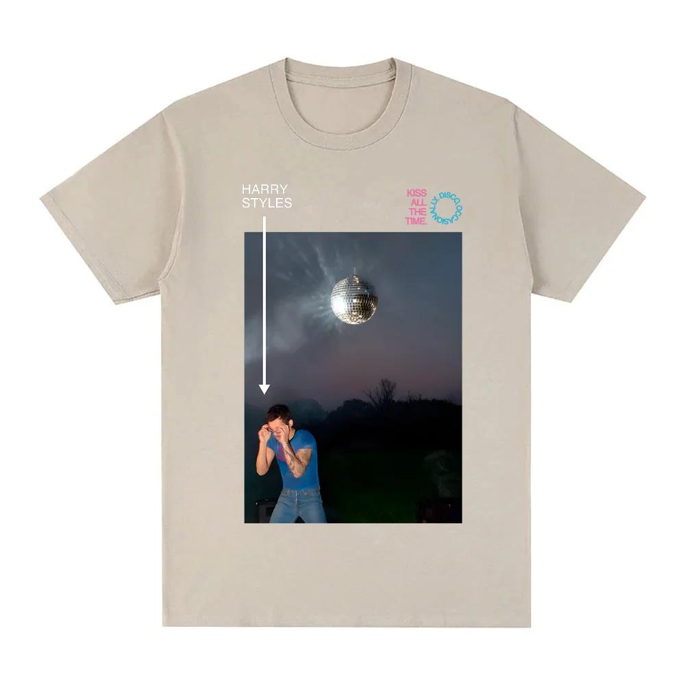 2026 New Album Kiss All The Time Tshirt Singer HarryStyle Graphic Printing Hip Hop 100Cotton Teeshirt Unisex HighQuality Tops