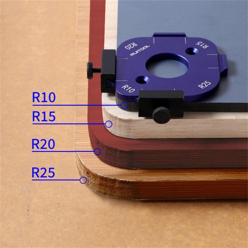Радиусный угловой модуль 10/15/20/25 мм для столярных работ и энтузиастов DIY, отличающийся прочной конструкцией из алюминиевого сплава