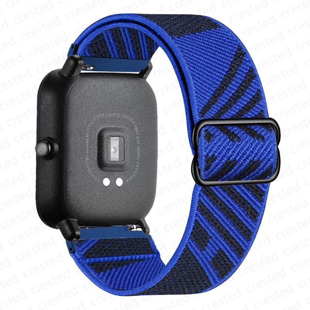 Нейлоновый ремешок Для Amazfit GTS 4/2/2e/3/GTS2 Mini/GTR/4/3/Pro/GTR2/stratos Браслет ремешок Amazfit bip 6 5 3 20мм/22мм Ремешки для часов