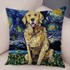 Original Decorative Cushion Cover Abstract Swirl Pattern with Animal Motif Soft Square Pillow Home Living Accessory xcm