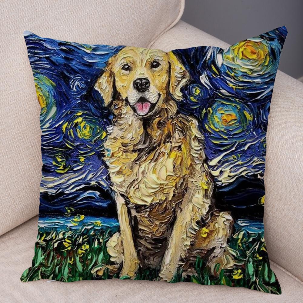 Original Decorative Cushion Cover Abstract Swirl Pattern with Animal Motif Soft Square Pillow Home Living Accessory xcm