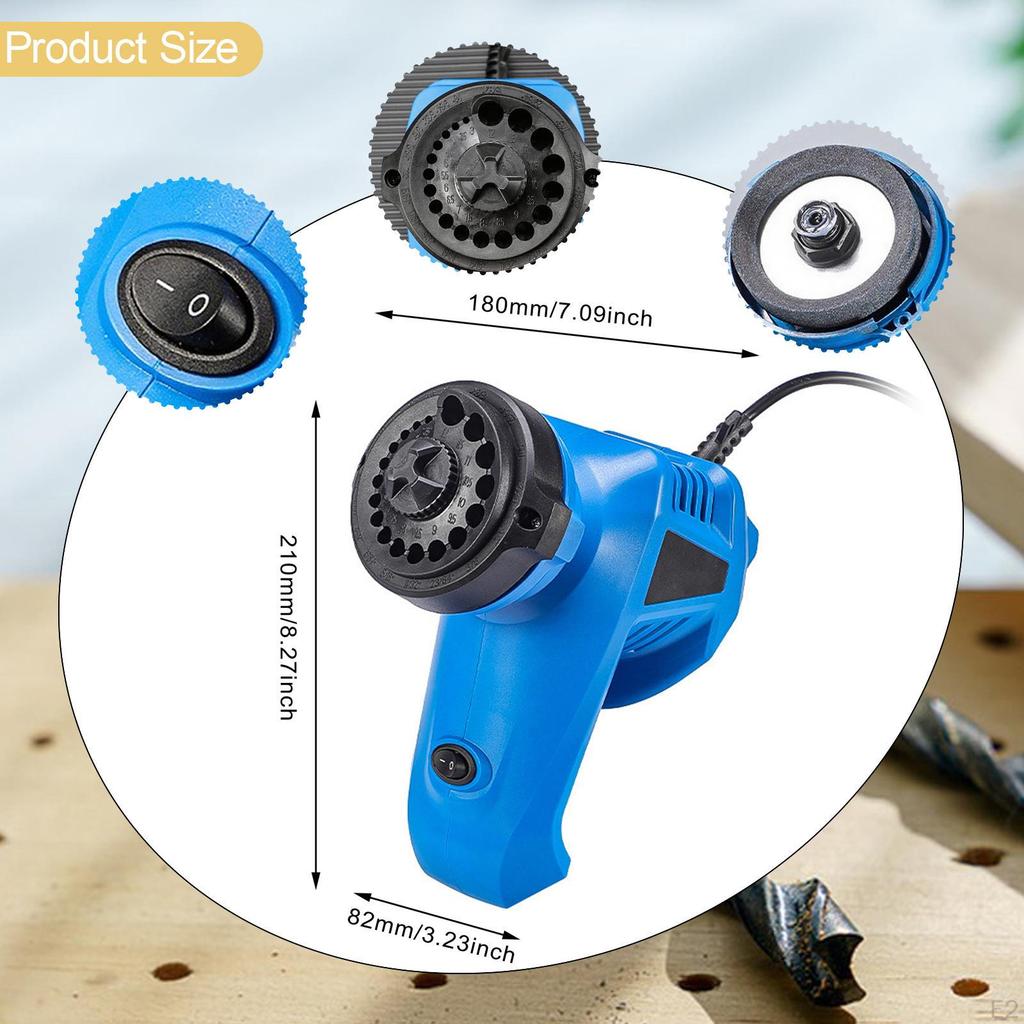 Электрическая точилка для сверл, домашняя мастерская, спиральный шлифовальный станок