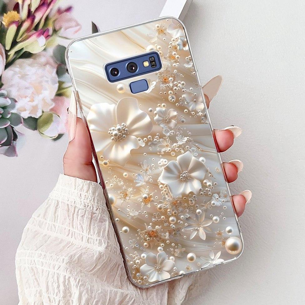 Прозрачный чехол для Samsung Note9 Милый Кот Модный Роскошный Расписной Мягкий Чехол для Телефона для Samsung Galaxy Note 9 Case SM-N9600 SM-N960F