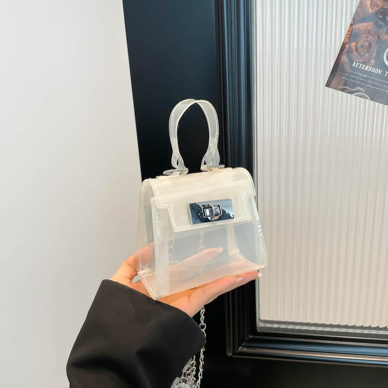 Однотонные квадратные сумки-желе через плечо для женщин, модные подарки