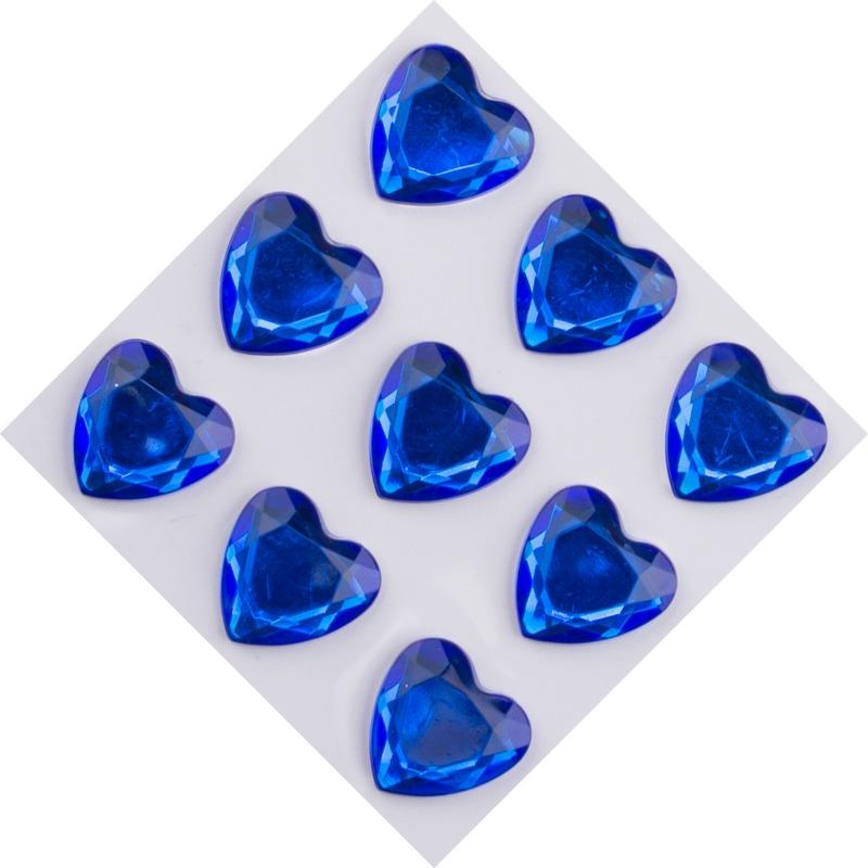 3D Acrylic Diamond Crystal Stickers Love Heart Face Gems Stickers for Party Show DIY Crystal Rhinestone Temporary Tattoos 4/18mm