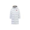 All-Weather Series Solid Color Casual Zipper Hooded Mid-Length Down Jacket Men Outerwear Paper-White 152410901-1
