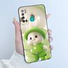 Для Tecno Pouvoir 4 Pouvoir 4 Pro LC7 LC8 Чехол Роскошный Милый Кролик с Сердечками Смешной Чехол для Телефона Черный Силиконовый Защитный Задний Чехол