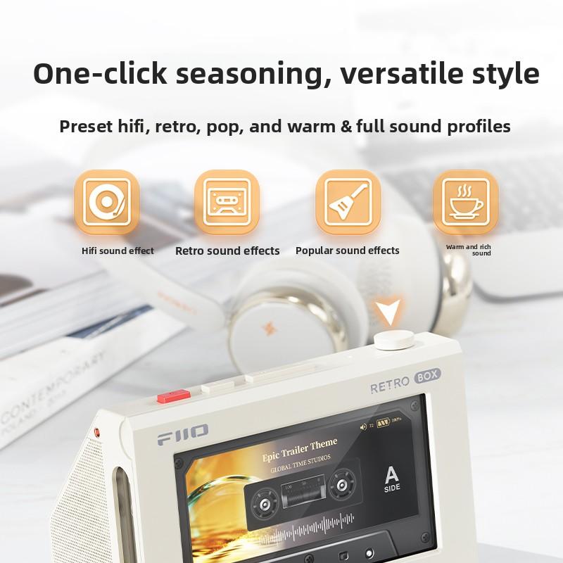 FiiO Retro Box Desktop Speakers Wireless LDAC High-definition Bluetooth Compatible with M33  M21 JM21 Lossless Music Player