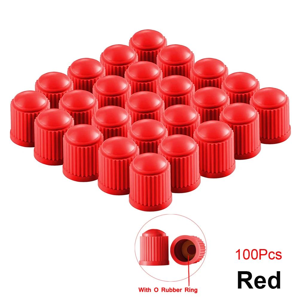 10-100Pcs Tire Valve Caps, Plastic Car Tire Stem Dust Covers Universal Valve Caps For Cars, Bicycle, Trucks, Motorcycles