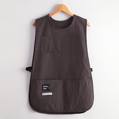 Фартук жилетного типа с двумя глубокими карманами, подходит для использования на кухне, при готовке, рисовании, в саду, в офисе, в зоомагазинах, в кофейнях