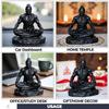 Lord Hanuman Idol for Car Dashboard, Home, Office Desk – Hanuman Murti for Peace, Positivity, Good Luck, Success, and Prosperity – Black Matte Finish