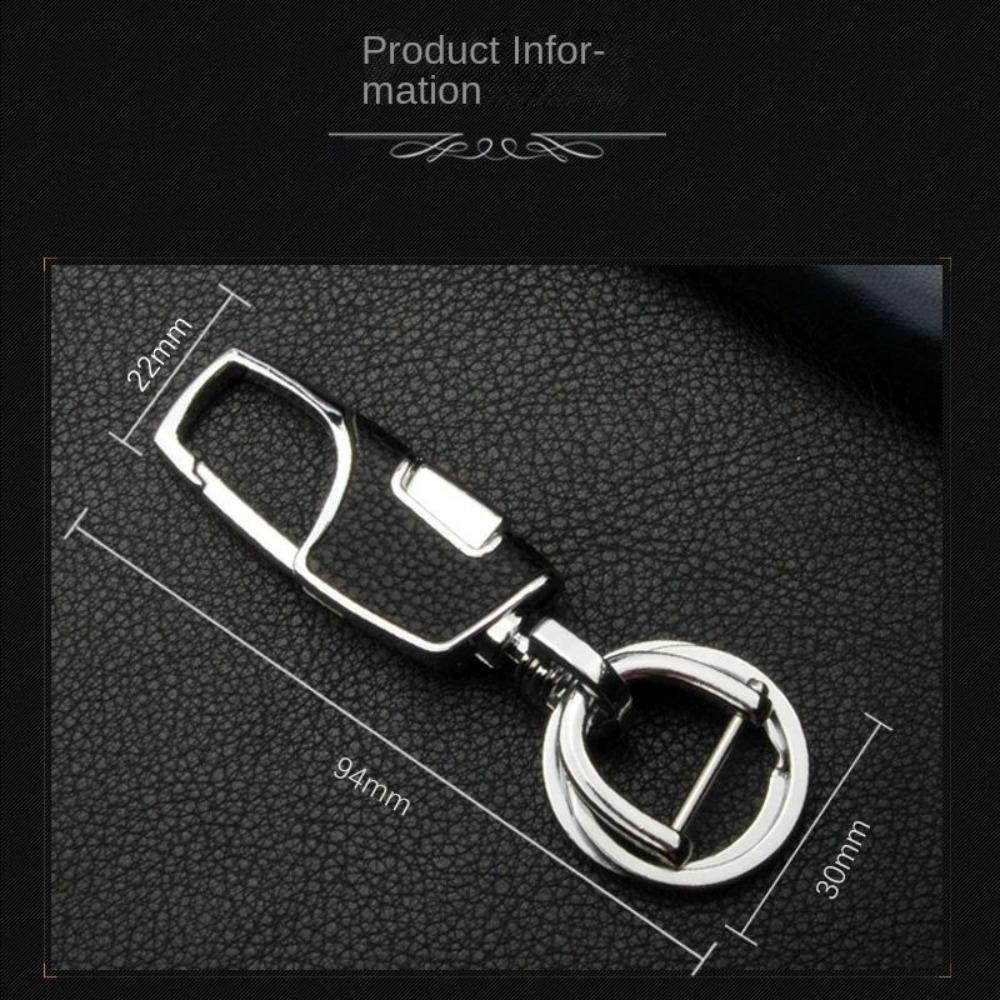 Металлический брелок для ключей автомобиля 360 градусов Кольца для ключей Пряжка Брелок Кожаный брелок Отец