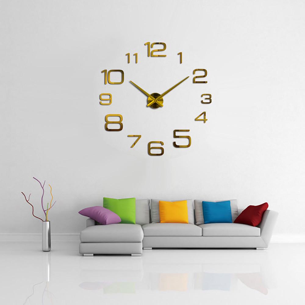 Creative Digital DIY Wall Clock Mirror Wall Clock Home Decoration